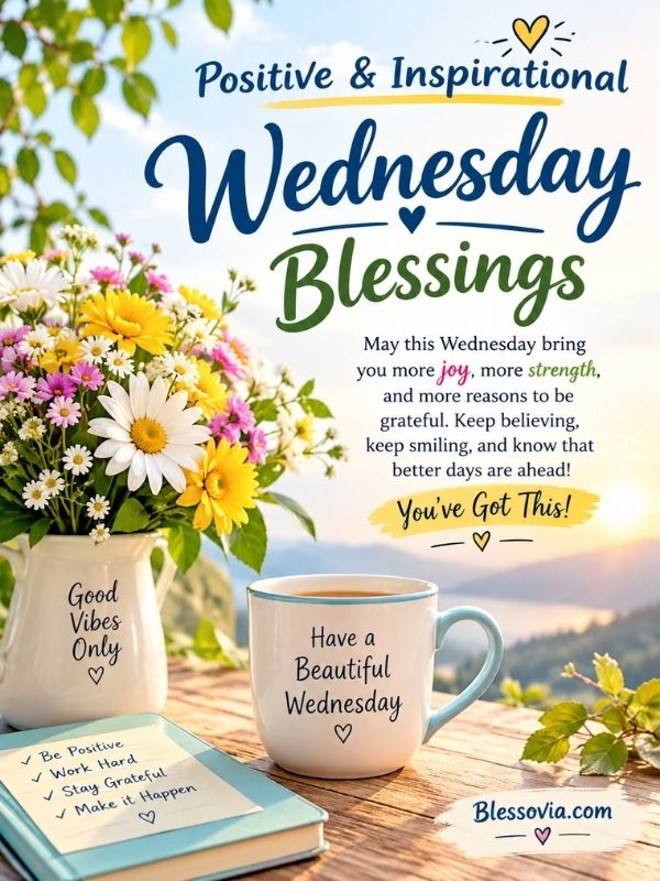 Positive & Inspirational Wednesday Blessings