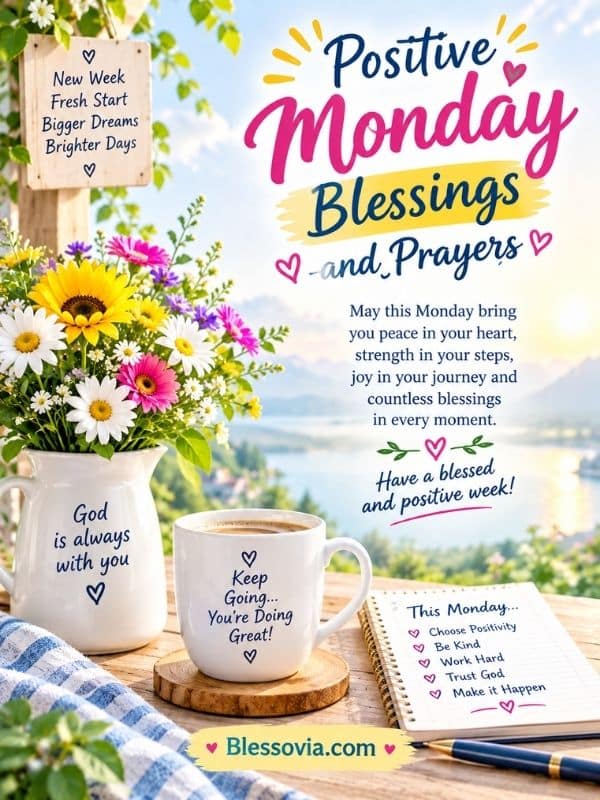 Positive Monday Blessings and Prayers