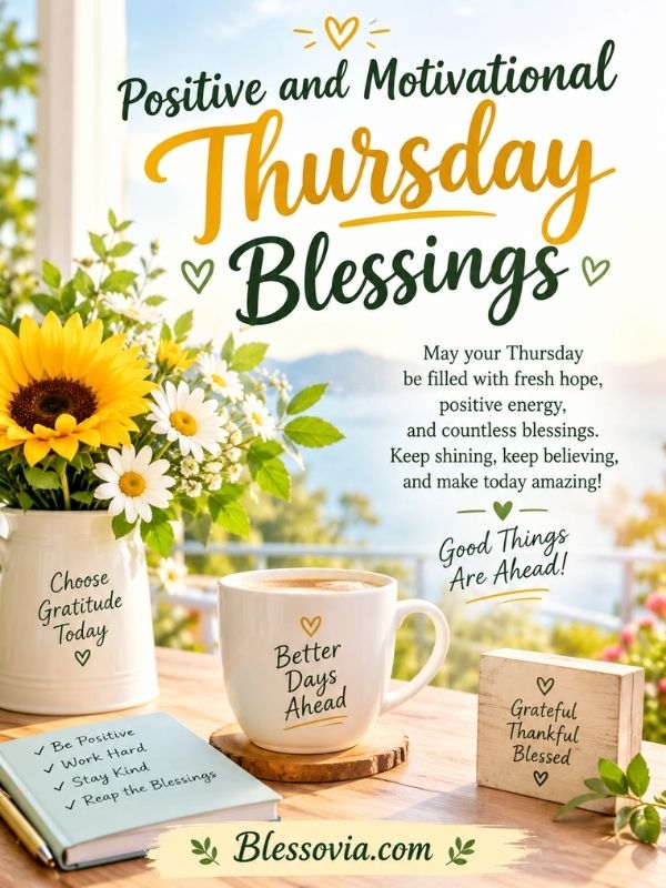 Positive and Motivational Thursday Blessings