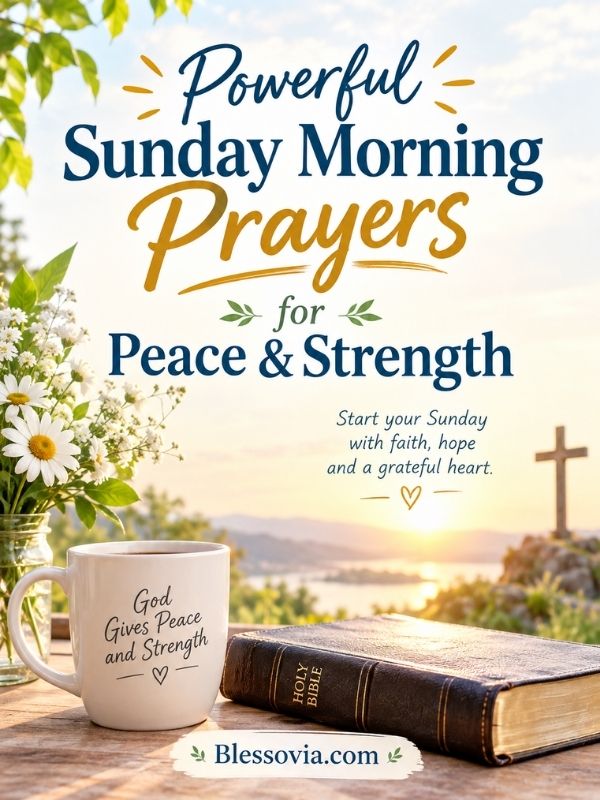 Powerful Sunday Morning Prayers for Peace & Strength