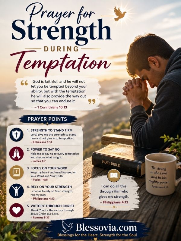 Prayer for Strength During Temptation