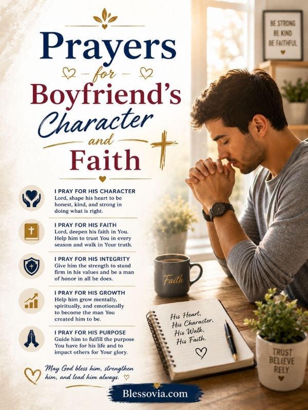 Prayers for Boyfriend's Character and Faith