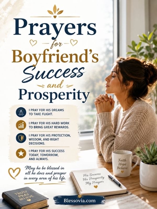 Prayers for Boyfriend's Success and Prosperity