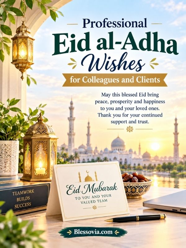 Professional Eid al-Adha Wishes for Colleagues and Clients