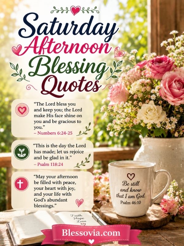 Saturday Afternoon Blessing Quotes