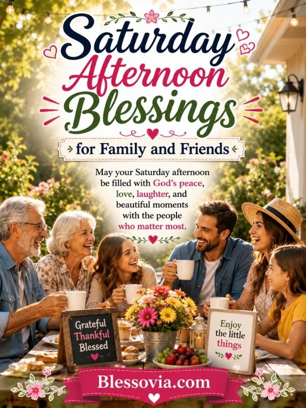 Saturday Afternoon Blessings for Family and Friends