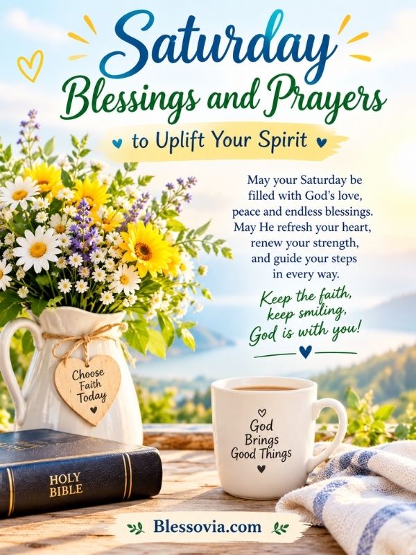 Saturday Blessings and Prayers to Uplift Your Spirit