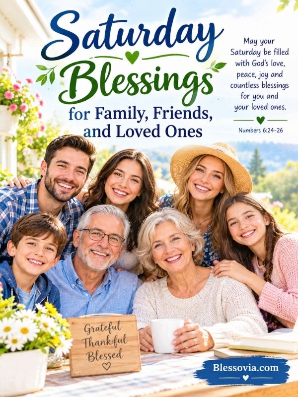 Saturday Blessings for Family, Friends, and Loved Ones