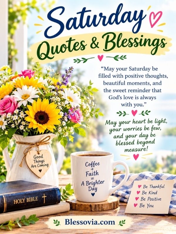 Saturday Quotes & Blessings