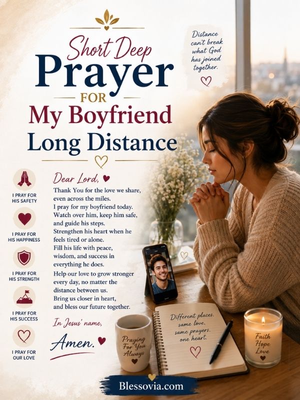 Short Deep Prayer for My Boyfriend Long Distance