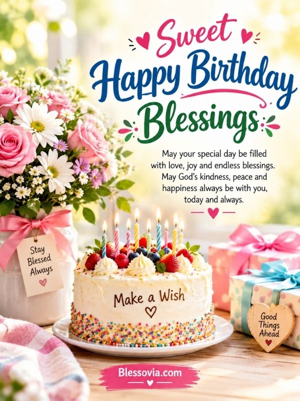 Sweet Happy Birthday Blessings