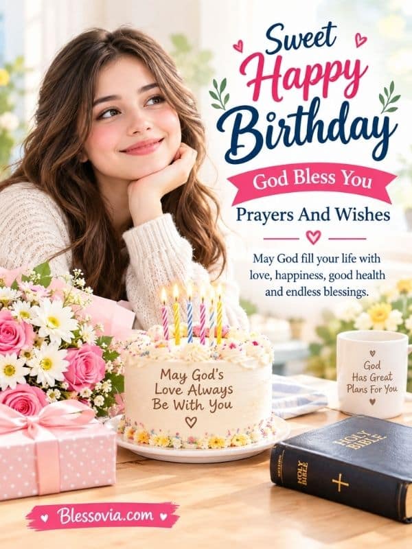 Sweet Happy Birthday God Bless You Prayers And Wishes