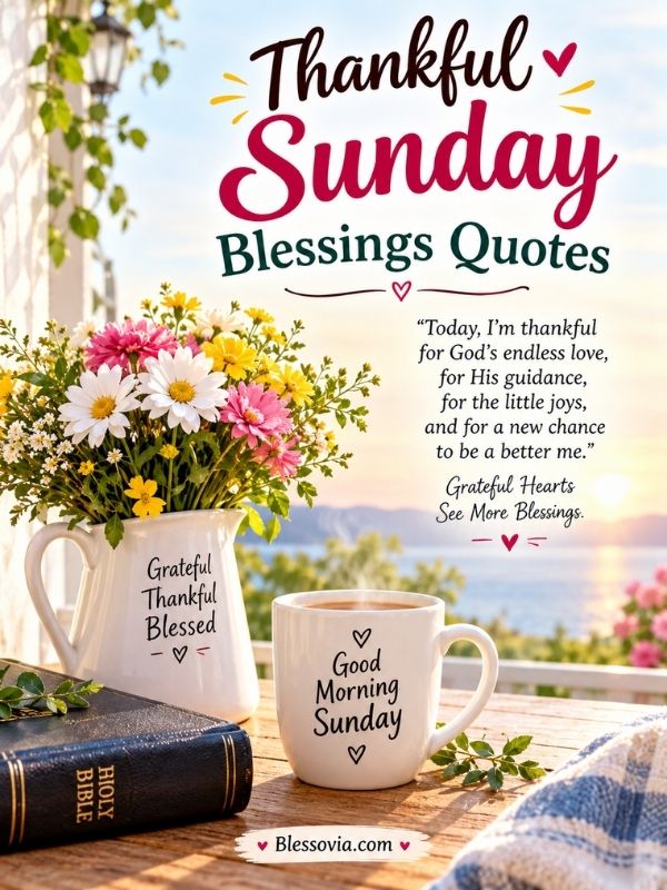 Thankful Sunday Blessings Quotes
