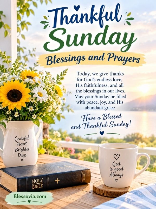 Thankful Sunday Blessings and Prayers