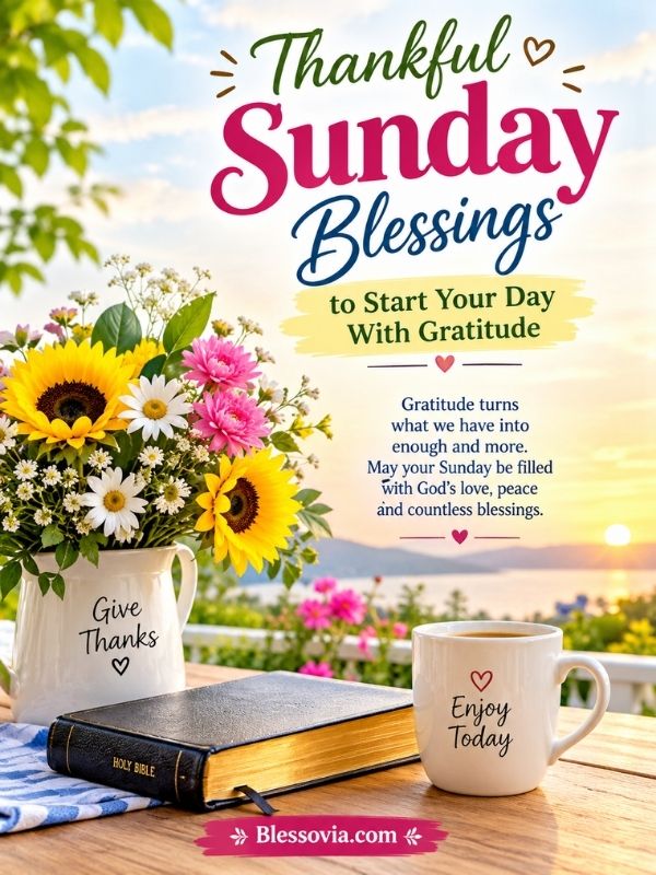 Thankful Sunday Blessings to Start Your Day With Gratitude