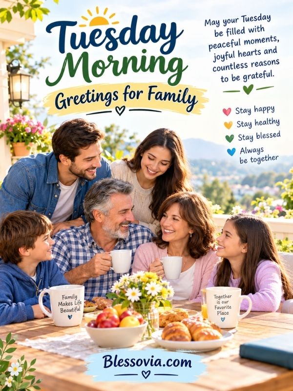 Tuesday Morning Greetings for Family