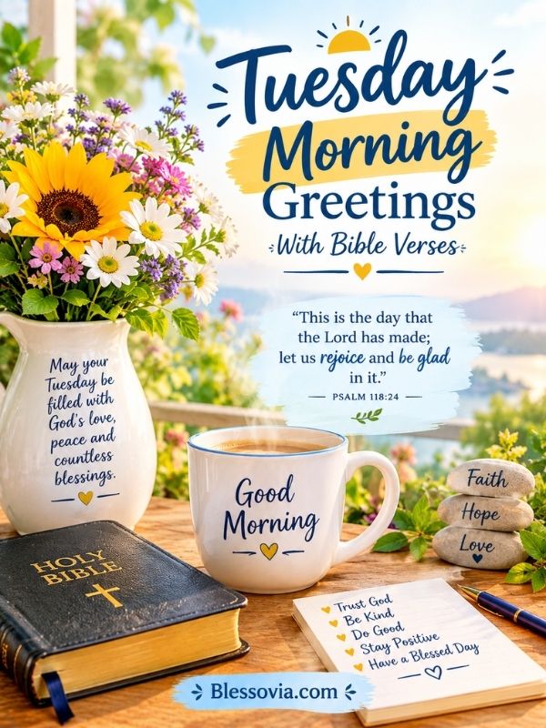 Tuesday Morning Greetings with Bible Verses