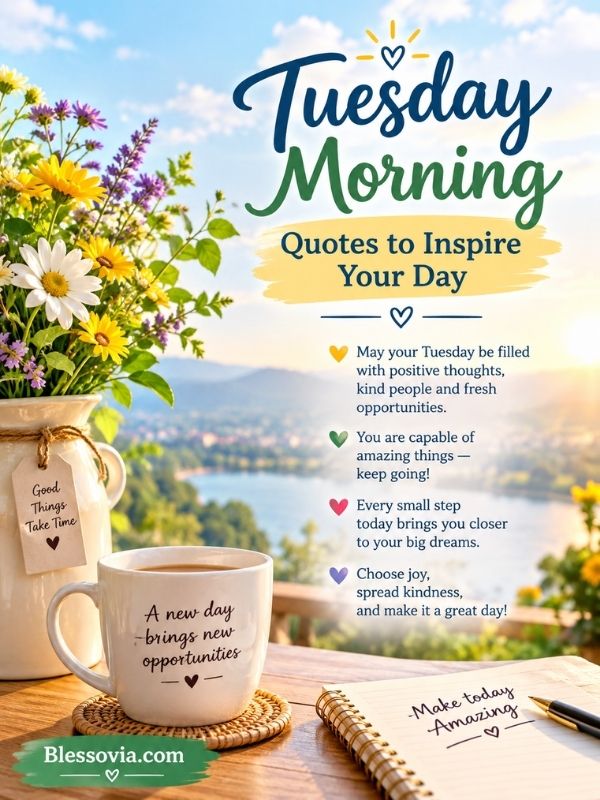 Tuesday Morning Quotes to Inspire Your Day