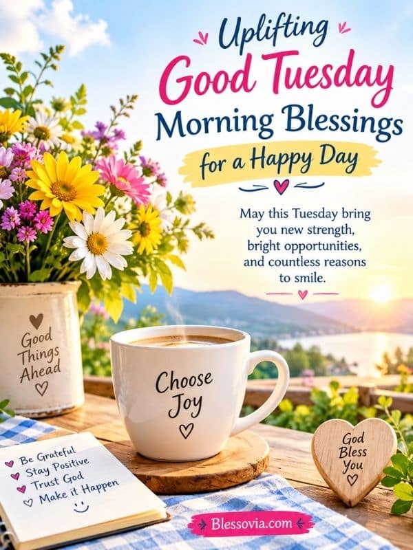 Uplifting Good Tuesday Morning Blessings for a Happy Day