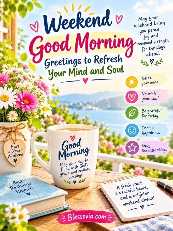 Weekend Good Morning Greetings to Refresh Your Mind and Soul