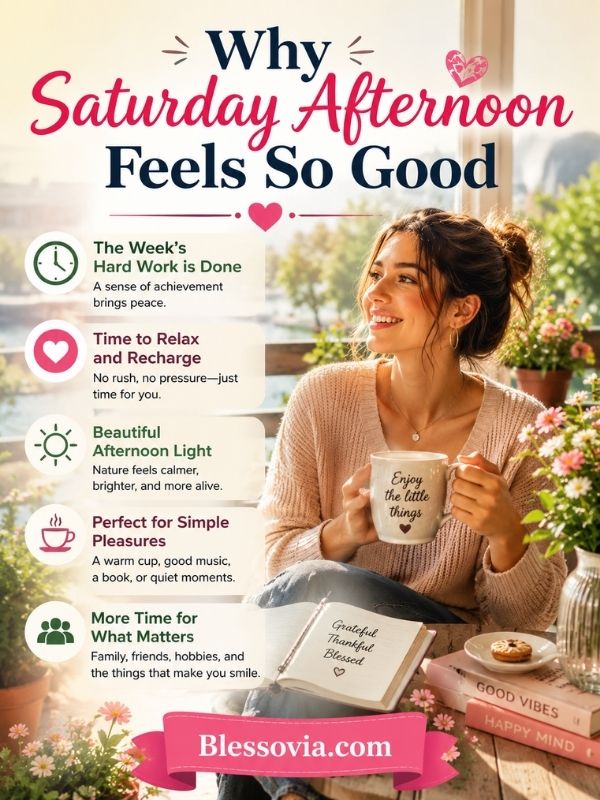 Why Saturday Afternoon Feels So Good