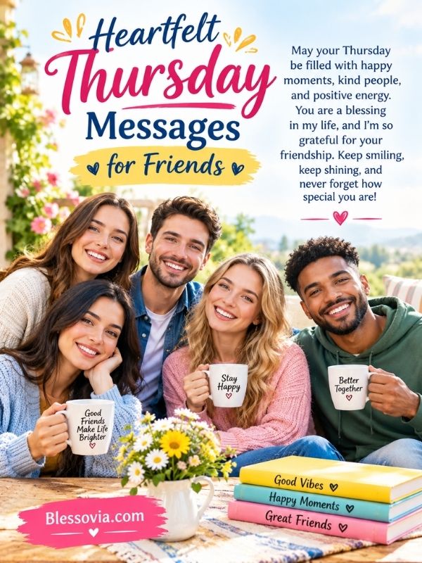 Heartfelt Thursday Messages for Friends